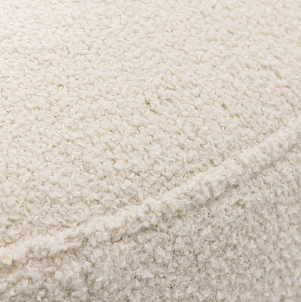 PLOOM Banc arrondi en tissu bouclette L105cm