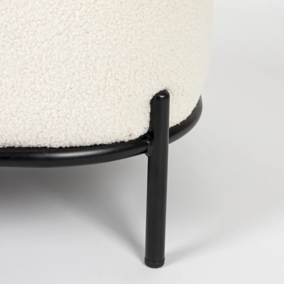 POLLYRepose-pieds en tissu bouclette