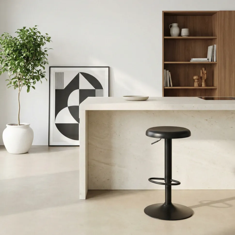 POP Tabouret de bar réglable en métal H60-81cm
