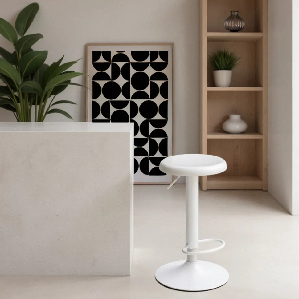 POP Tabouret de bar réglable en métal H60-81cm