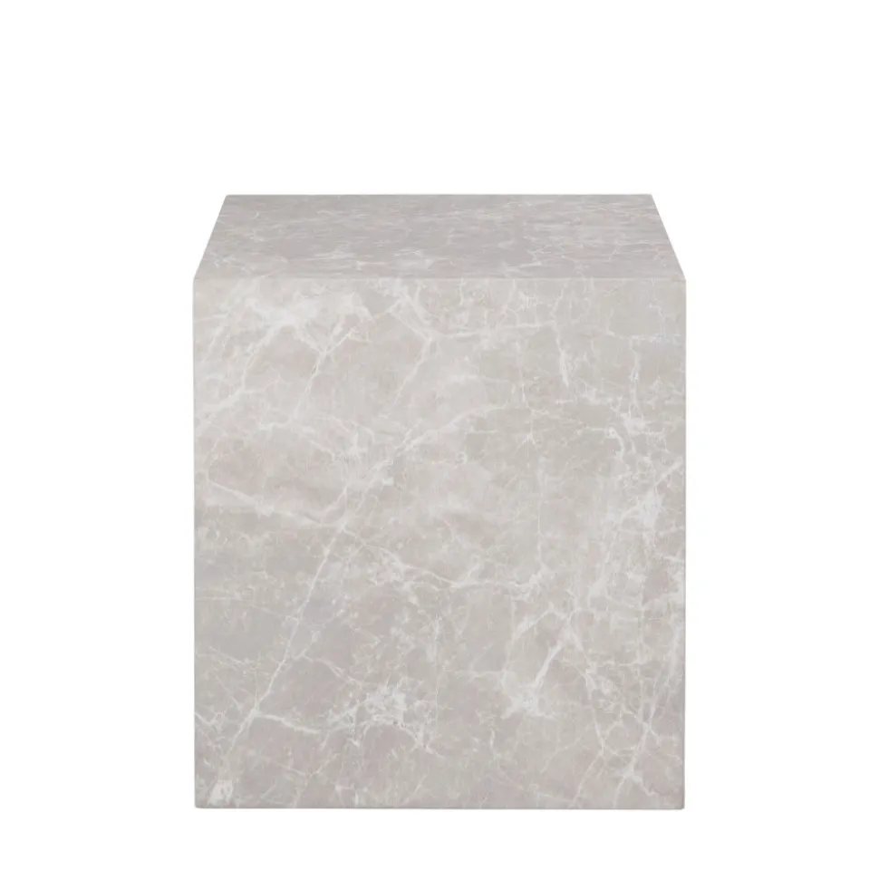 PRAGUE Table d'appoint effet marbre