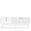 PUNTO Buffet en bois 2 portes 2 tiroirs L140cm
