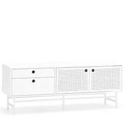 PUNTO Buffet en bois 2 portes 2 tiroirs L140cm