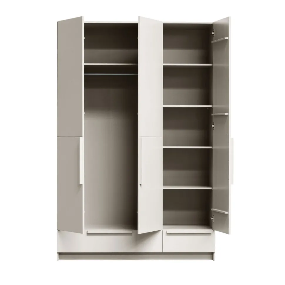 PURE Armoire 3 portes en bois H215cm