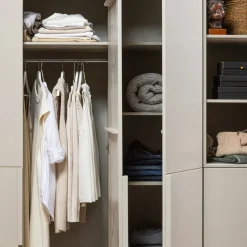 PURE Armoire 3 portes en bois H215cm