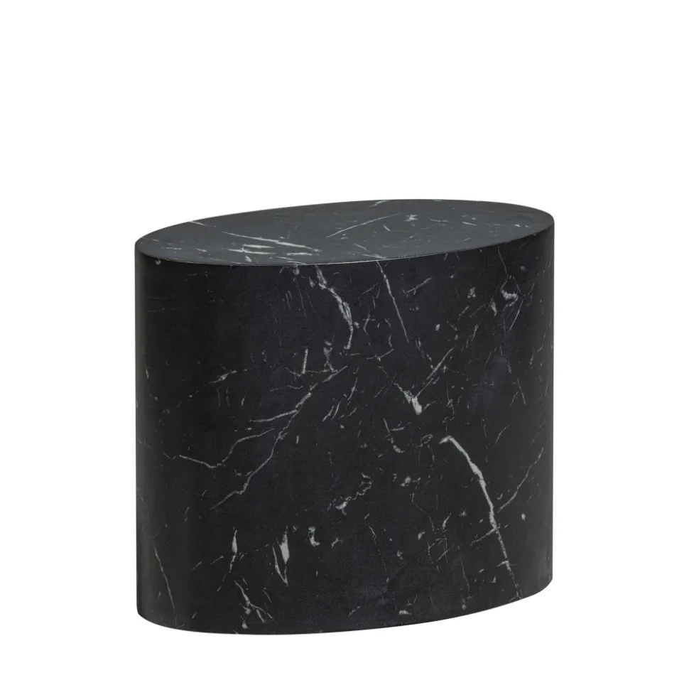 QUINT Table d'appoint ovale en bois 40x24cm