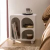 RICHIE Table de chevet 3 niches en bois