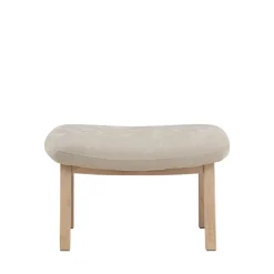 RILE Repose-pieds en tissu et bois
