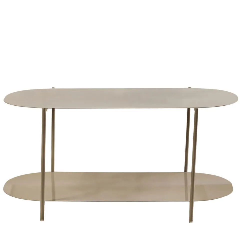 RILO Table basse ovale en métal 100x51cm