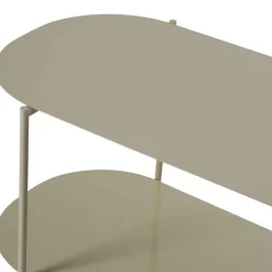 RILO Table basse ovale en métal 100x51cm