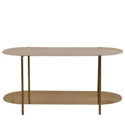 RILO Table basse ovale en métal 100x51cm