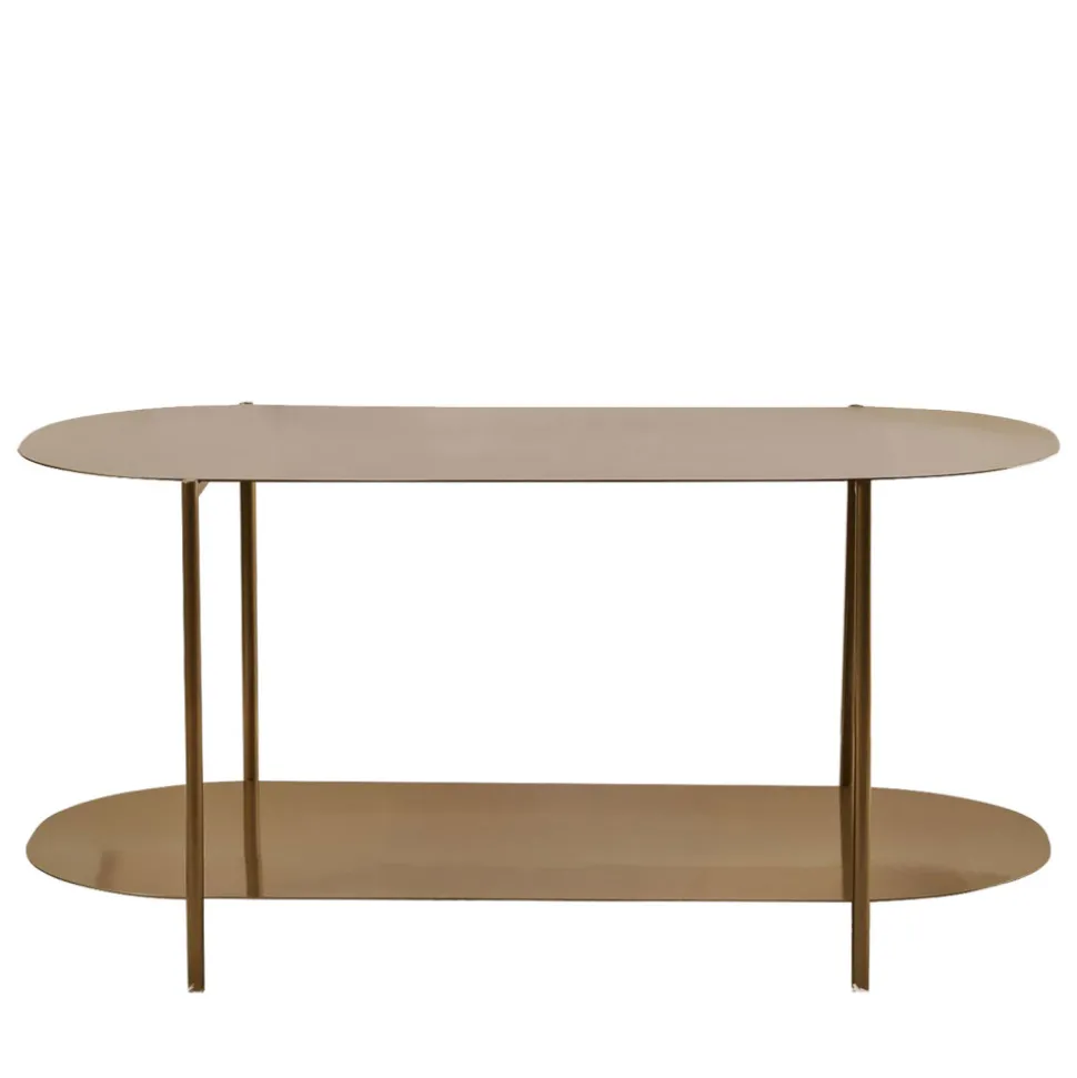 RILO Table basse ovale en métal 100x51cm