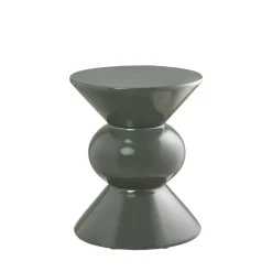 ROSOLINA Table d'appoint ronde en fibre de verre 33,5x33.5cm
