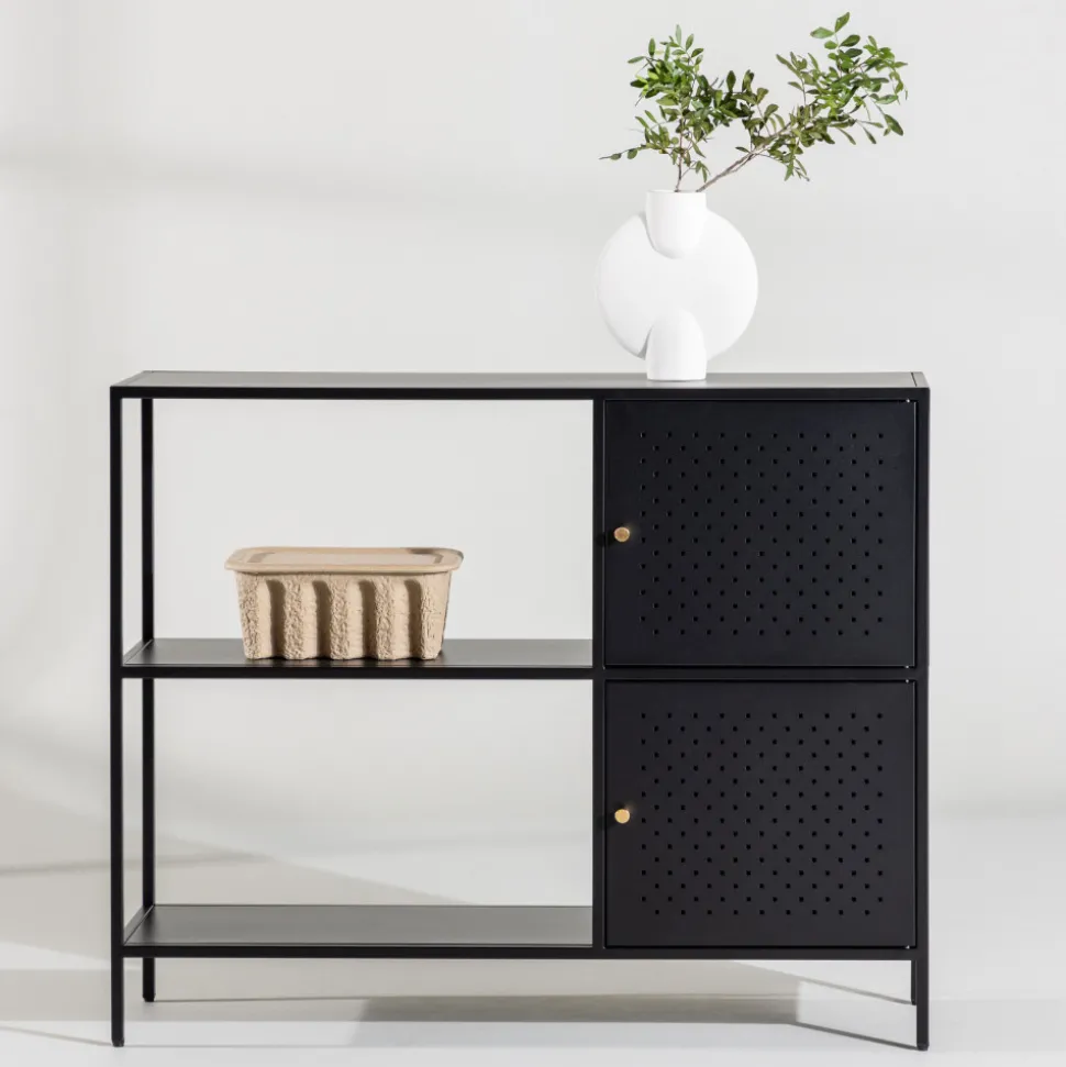 SALTA Buffet 2 portes en métal L100cm