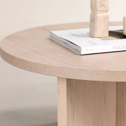 SALTO Table basse ronde en bois ø85cm
