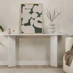 SAM Console ovale en bois L150cm