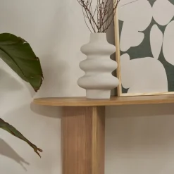 SAM Console ovale en bois L150cm