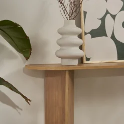 SAM Console ovale en bois L150cm