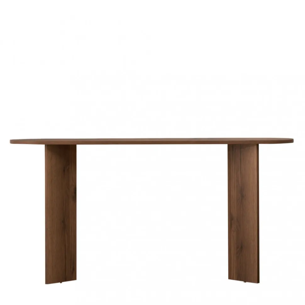 SAM Console ovale en bois L150cm
