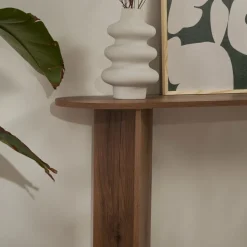 SAM Console ovale en bois L150cm
