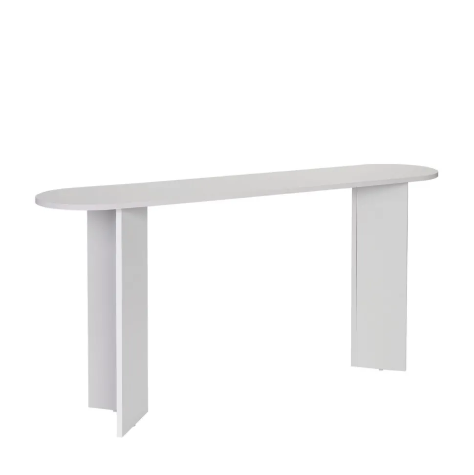 SAM Console ovale en bois L150cm