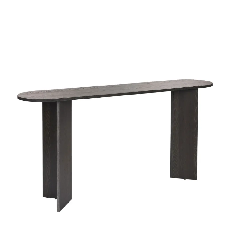 SAM Console ovale en bois L150cm