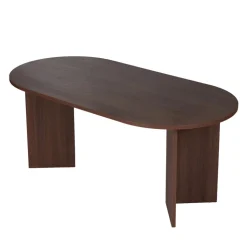 SAM Table à manger 8 personnes ovale en bois