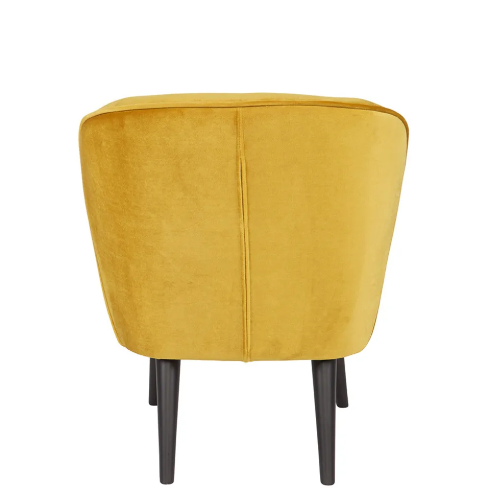 SARA Fauteuil cocktail en velours