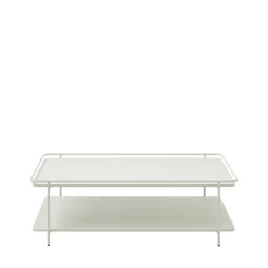 SARANDA Table basse 2 plateaux en métal