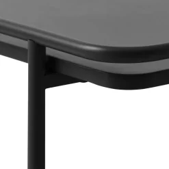 SARANDA Table basse 2 plateaux en métal