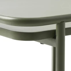 SARANDA Table basse carrée 2 plateaux en métal 75x75cm