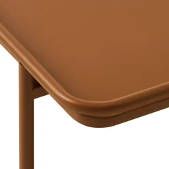 SARANDA Table d'appoint carrée 2 plateaux en métal 45x45cm