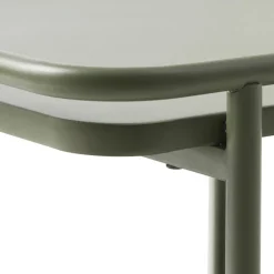 SARANDA Table d'appoint carrée 2 plateaux en métal 45x45cm