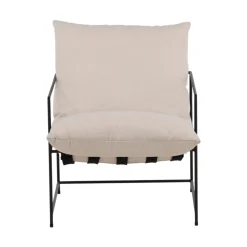 SEDALIA Fauteuil en tissu et métal