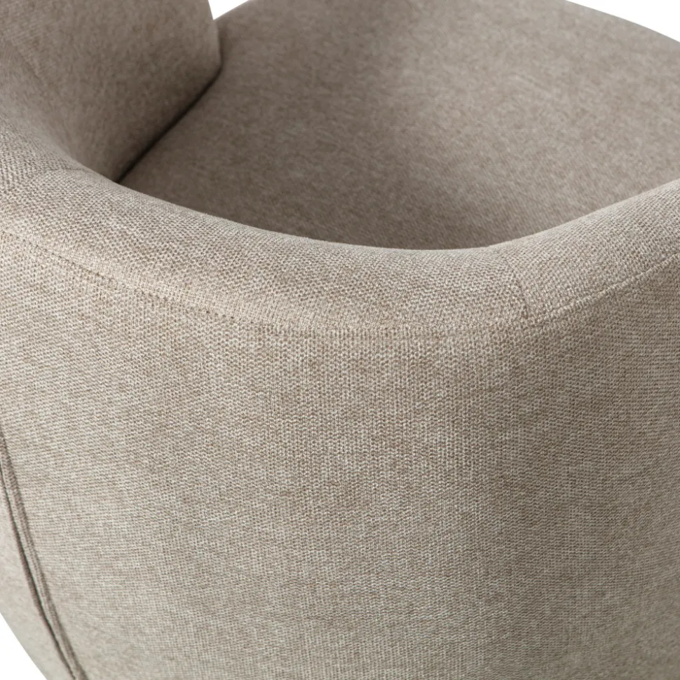 SERRA Fauteuil pivotant design en tissu