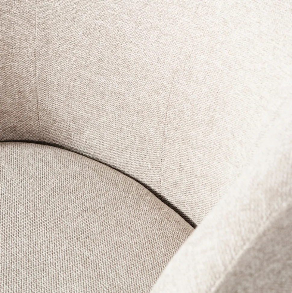 SERRA Fauteuil pivotant design en tissu
