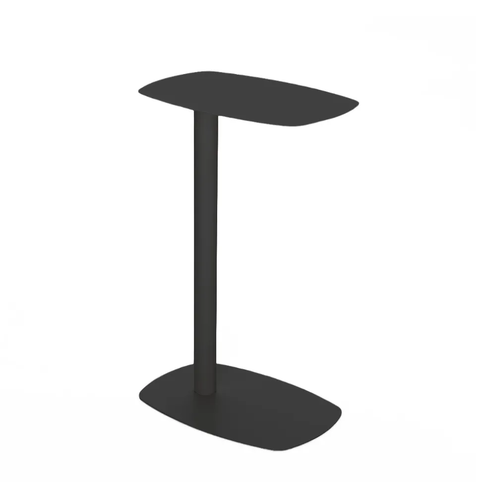 SIDY Table d'appoint en métal H66cm