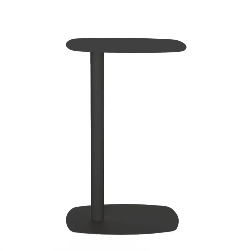 SIDY Table d'appoint en métal H66cm