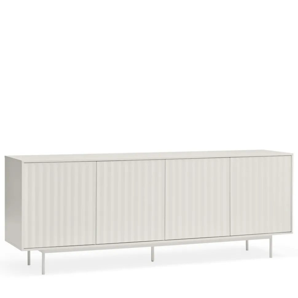 SIERRA Buffet en bois 4 portes 3 tiroirs L211cm