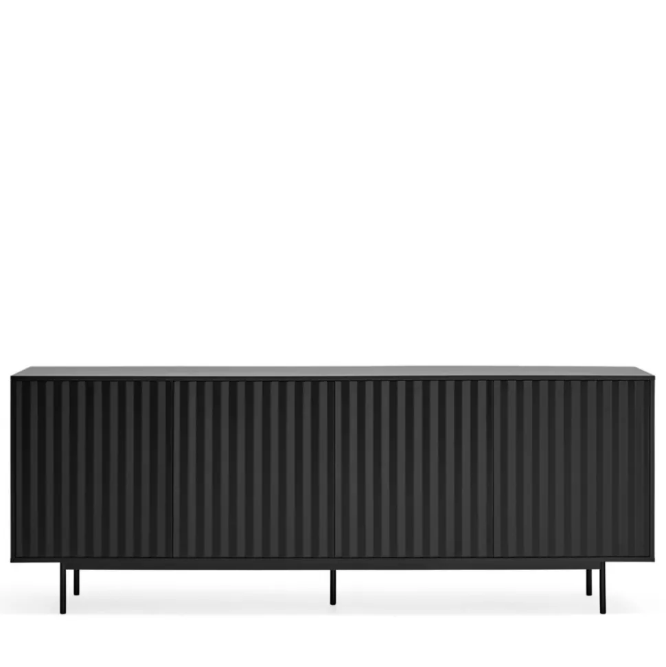 SIERRA Buffet en bois 4 portes 3 tiroirs L211cm
