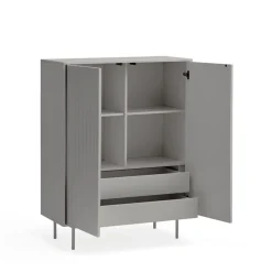SIERRA Buffet haut en bois 2 portes 2 tiroirs