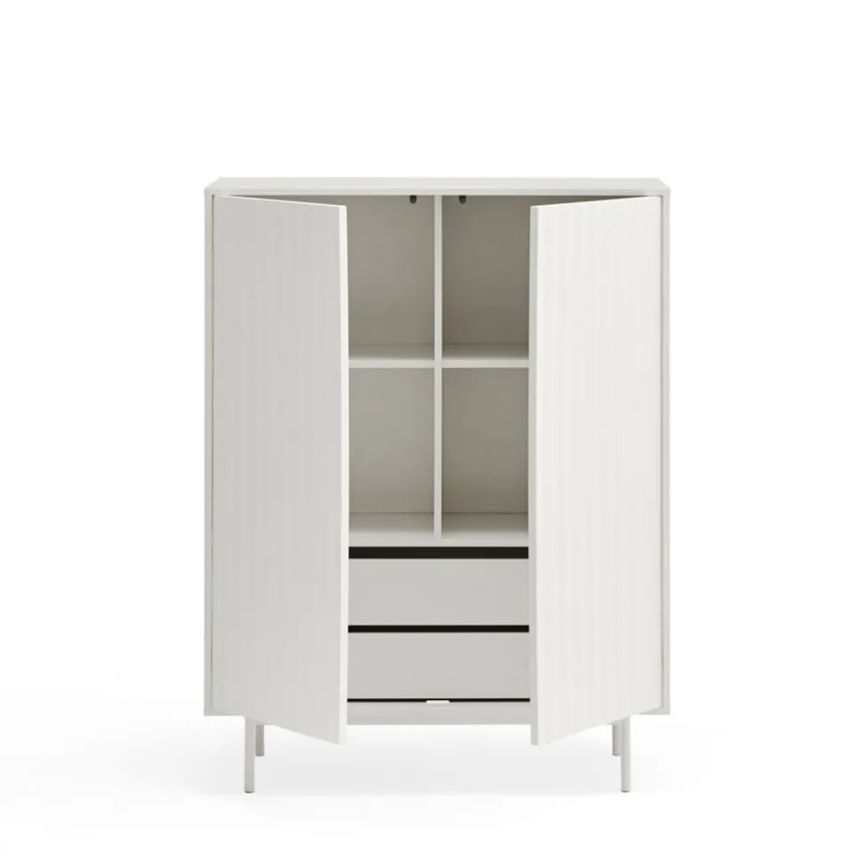 SIERRA Buffet haut en bois 2 portes 2 tiroirs