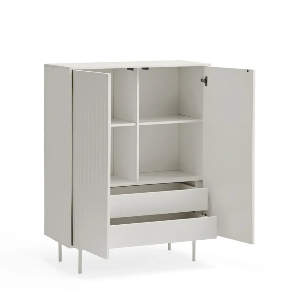 SIERRA Buffet haut en bois 2 portes 2 tiroirs