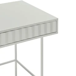 SIERRA Bureau 2 tiroirs en bois et métal L120cm