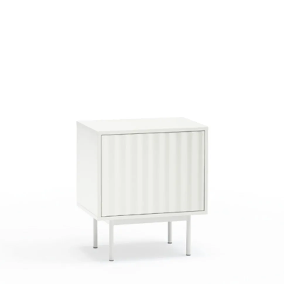 SIERRA Table de chevet 1 porte 2 tiroirs en bois