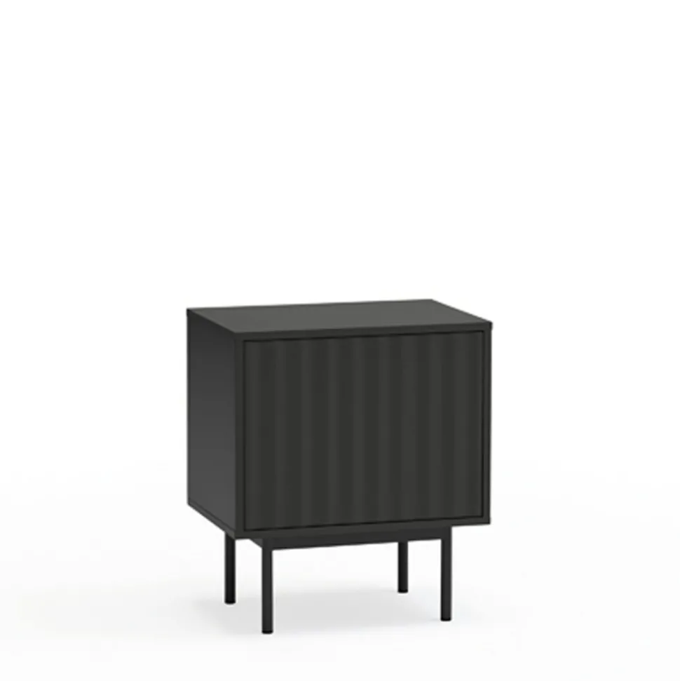 SIERRA Table de chevet 1 porte 2 tiroirs en bois