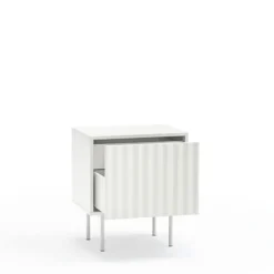 SIERRA Table de chevet 1 porte 2 tiroirs en bois