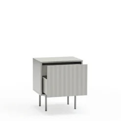 SIERRA Table de chevet 1 porte 2 tiroirs en bois