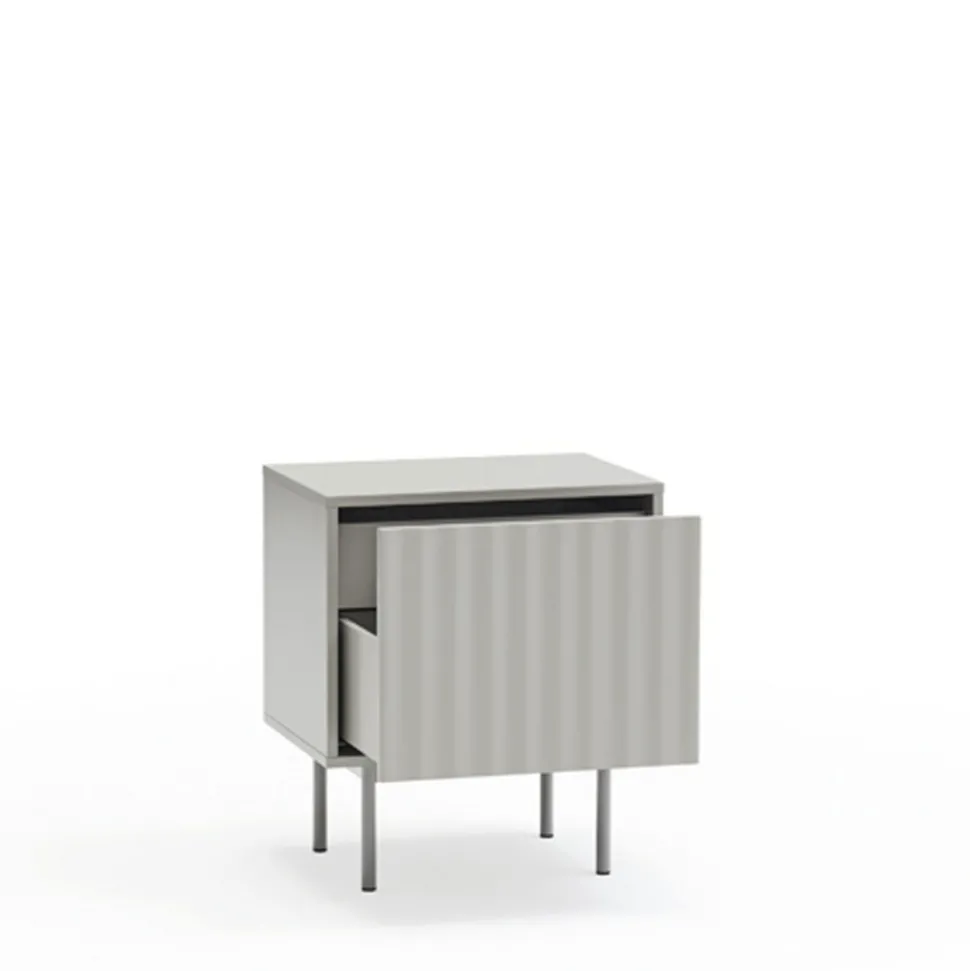 SIERRA Table de chevet 1 porte 2 tiroirs en bois