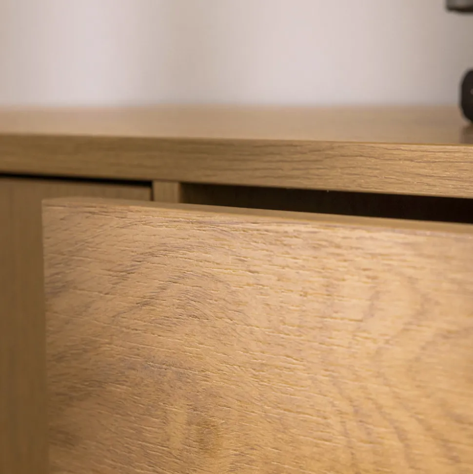 SINCE Buffet 2 portes, 3 tiroirs en bois L180cm